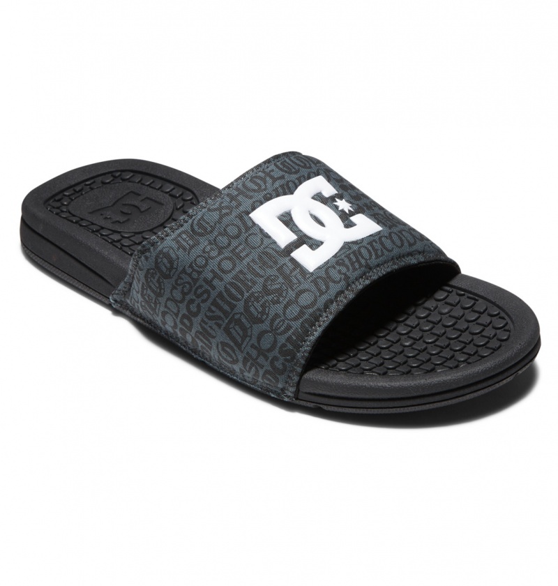 DC Shoes Bolsa - Sandals Czarne Białe | 84163EDVF