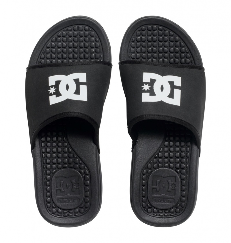 DC Shoes Bolsa - Slides Sandals Czarne | 03915BEGV