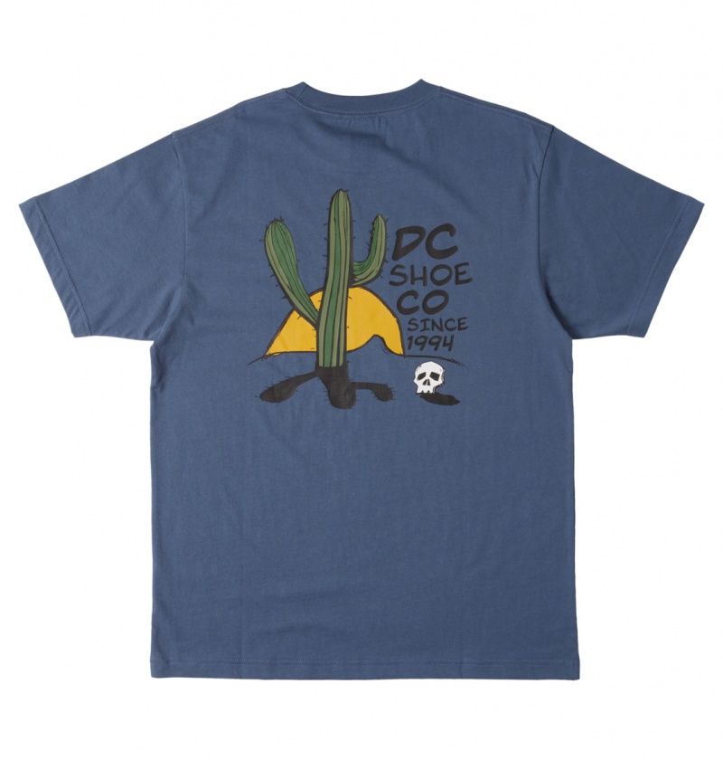 DC Shoes Cactus - Crew Neck T-Shirt Indygo | 89236RCFV