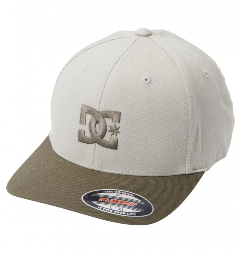 DC Shoes Cap Star Seasonal - Flexfit Cap Plaza Taupe / Capers | 13560EJGR