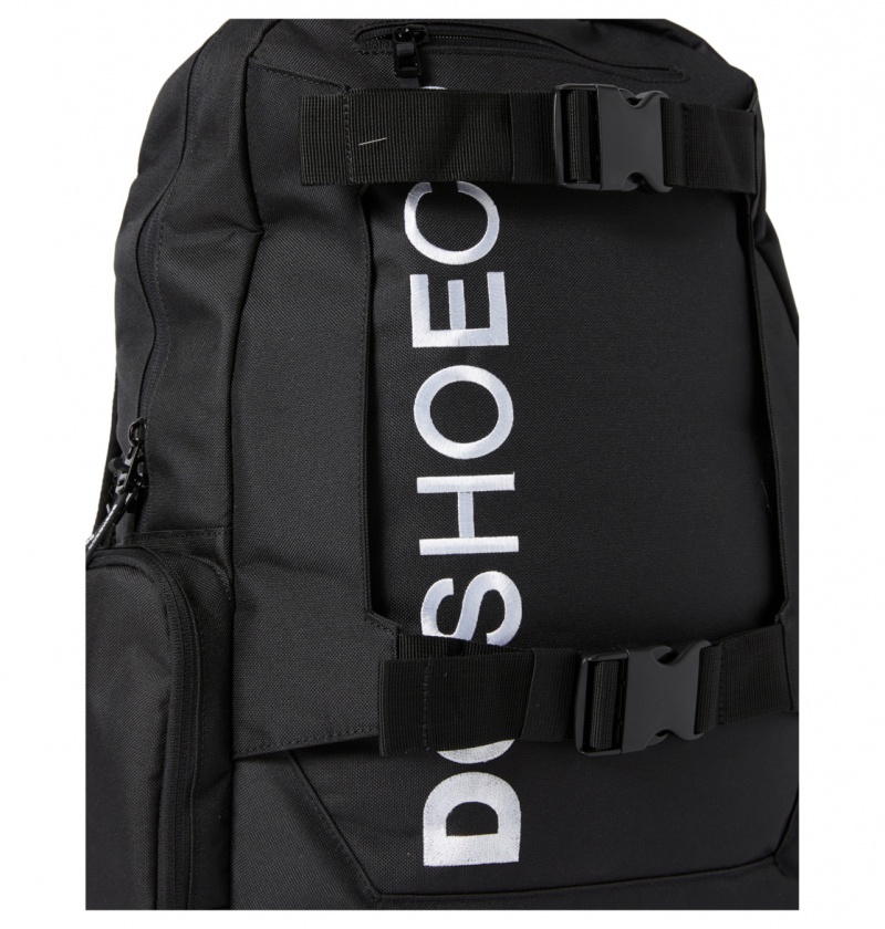 DC Shoes Chalkers 28L - Large Skate Backpack Czarne | 32741AUOM