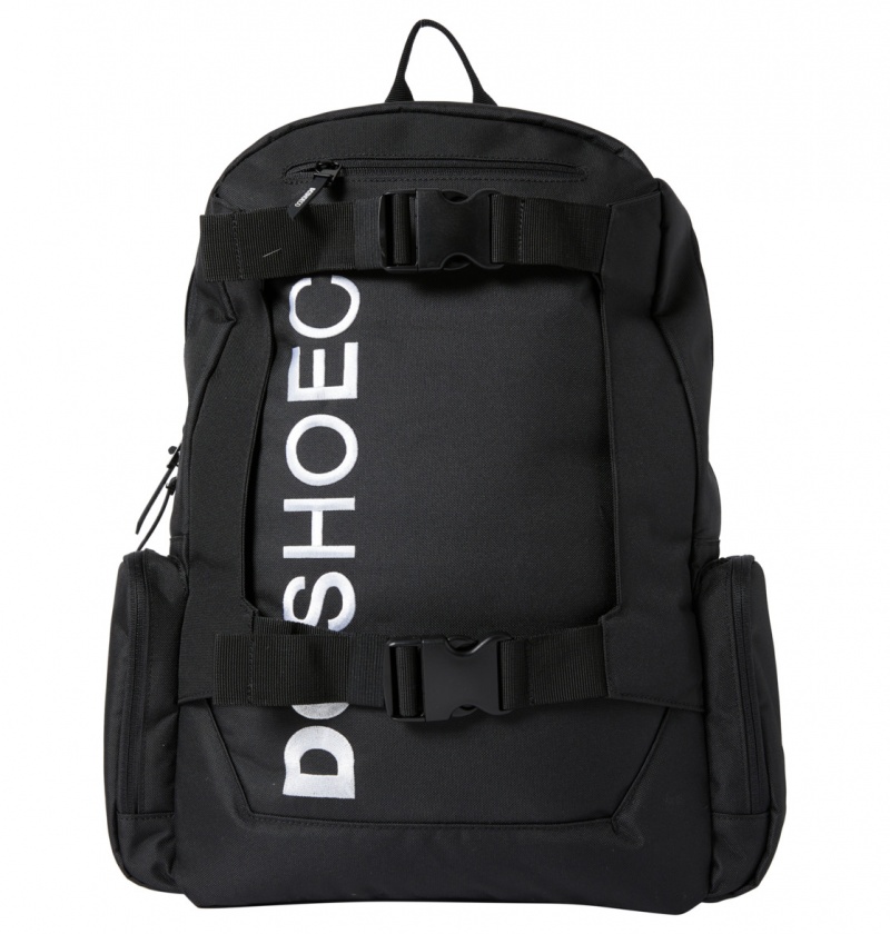 DC Shoes Chalkers 28L - Large Skate Backpack Czarne | 32741AUOM