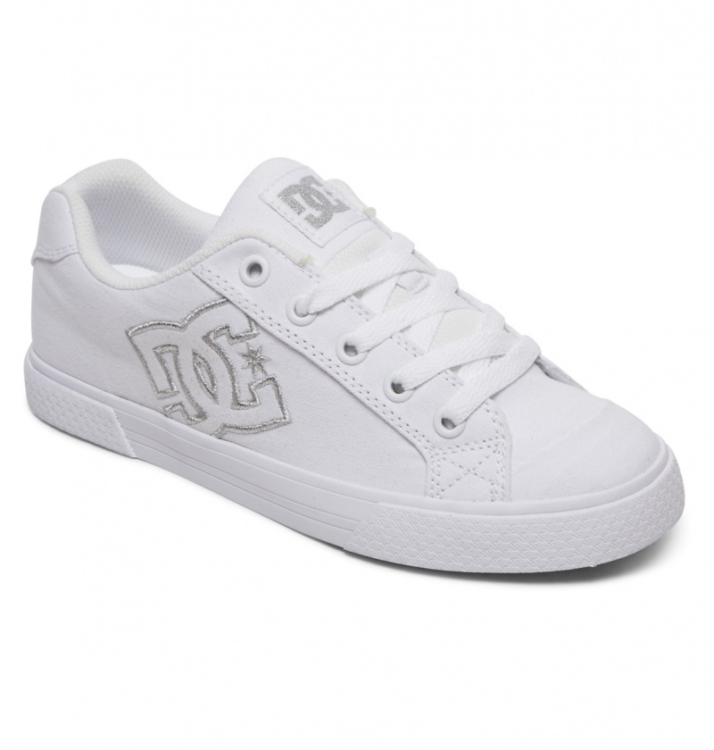 DC Shoes Chelsea Tx - Shoes Białe Srebrne | 46239STIO