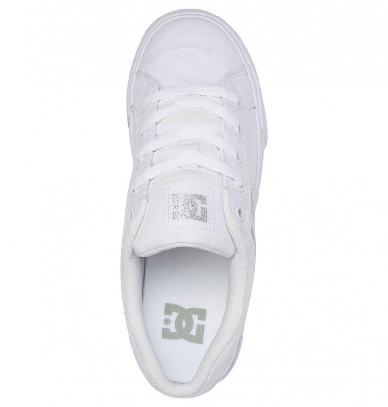 DC Shoes Chelsea Tx - Shoes Białe Srebrne | 46239STIO