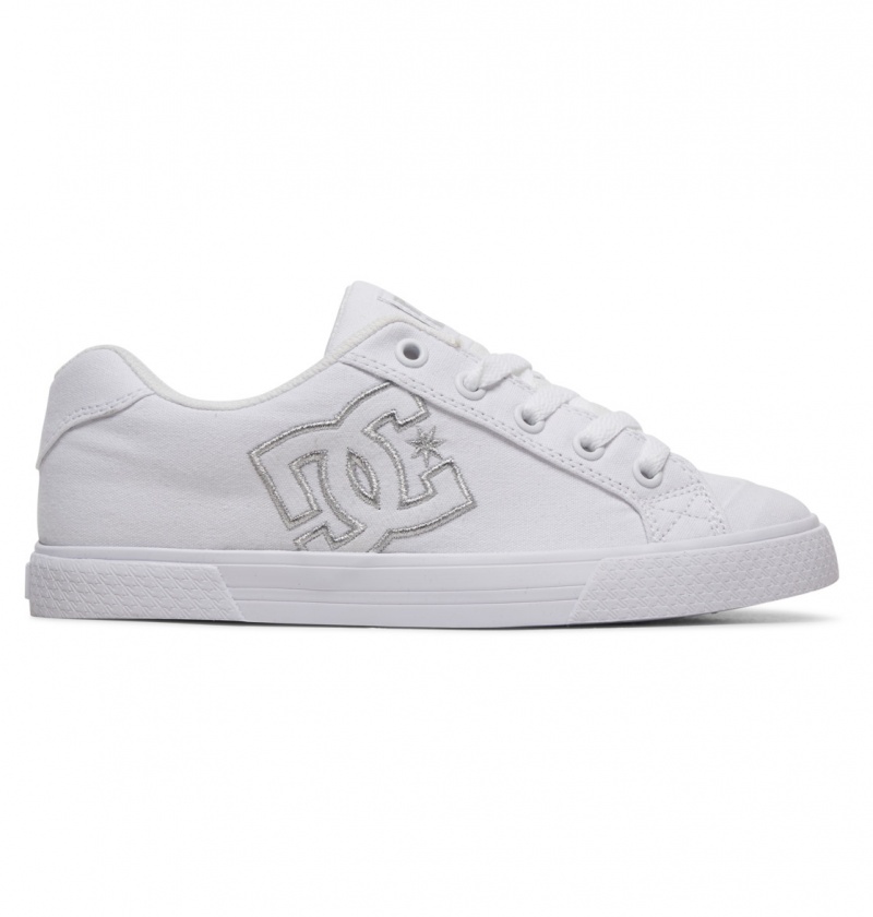 DC Shoes Chelsea Tx - Shoes Białe Srebrne | 46239STIO