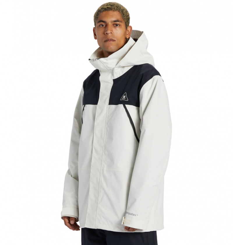 DC Shoes Command 45K - Technical Snow Jacket Srebrne | 16953VTYI