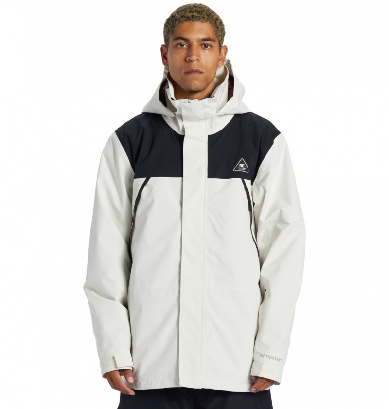 DC Shoes Command 45K - Technical Snow Jacket Srebrne | 16953VTYI