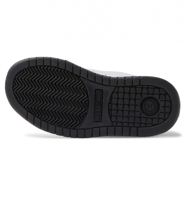 DC Shoes Court Graffik - Skórzane Shoes Czarne | 21567WEKJ