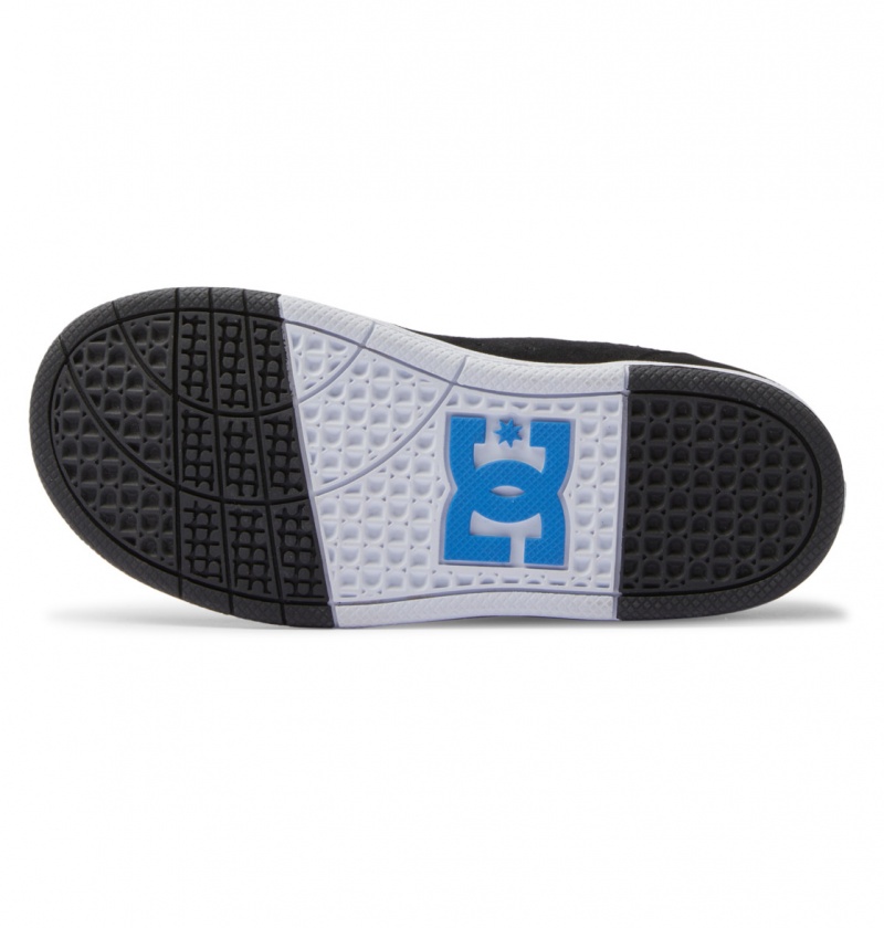 DC Shoes Court Graffik - Skórzane Shoes Czarne Niebieskie Szare | 21738XTBS