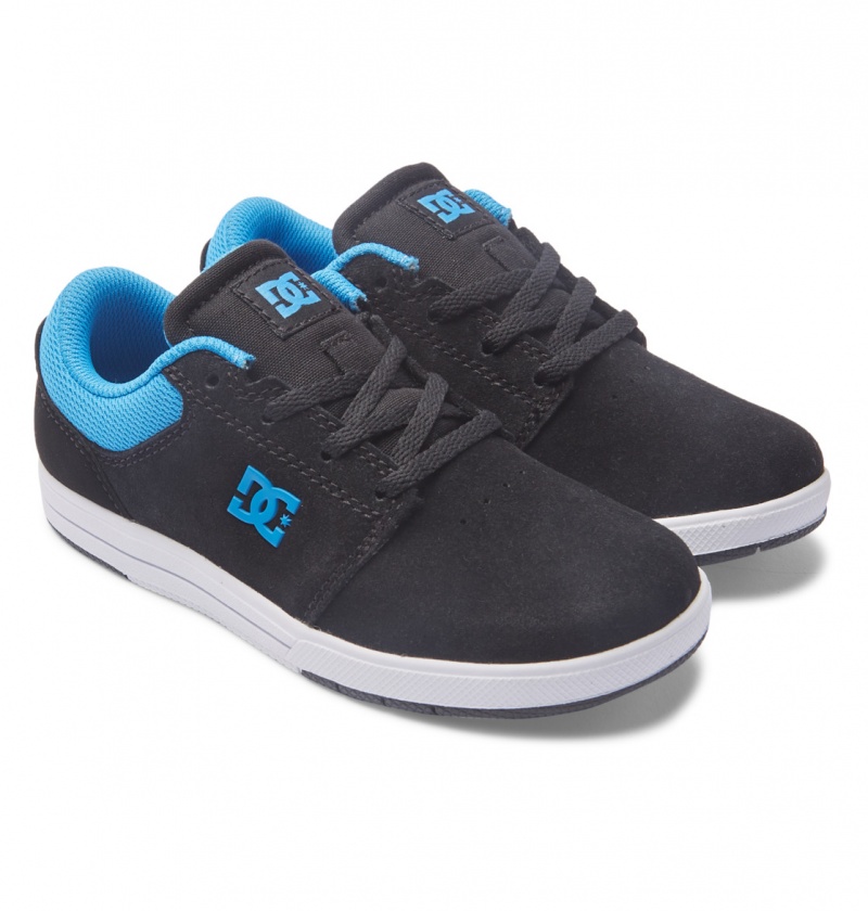 DC Shoes Crisis 2 - Shoes Czarne Niebieskie Szare | 95360ULIG