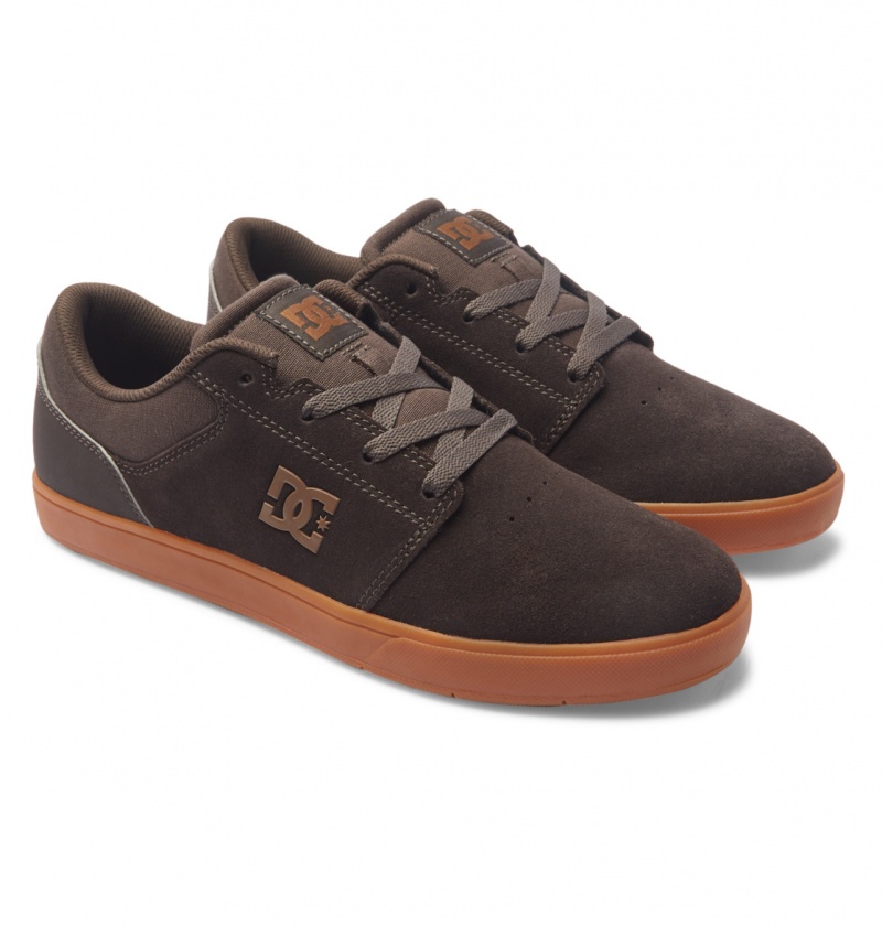 DC Shoes Crisis 2 - Skórzane Shoes Brązowe | 73516UJGR