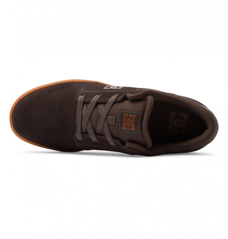 DC Shoes Crisis 2 - Skórzane Shoes Brązowe | 73516UJGR