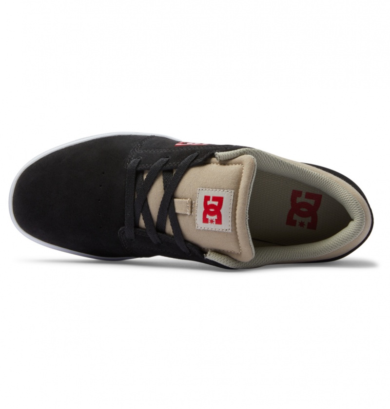 DC Shoes Crisis 2 - Skórzane Shoes Czerwone | 62837LNJY