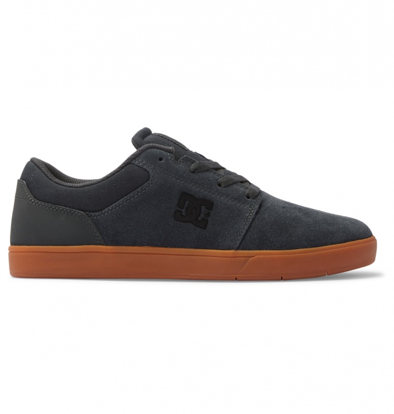 DC Shoes Crisis 2 - Skórzane Shoes Szare | 92314GZIA