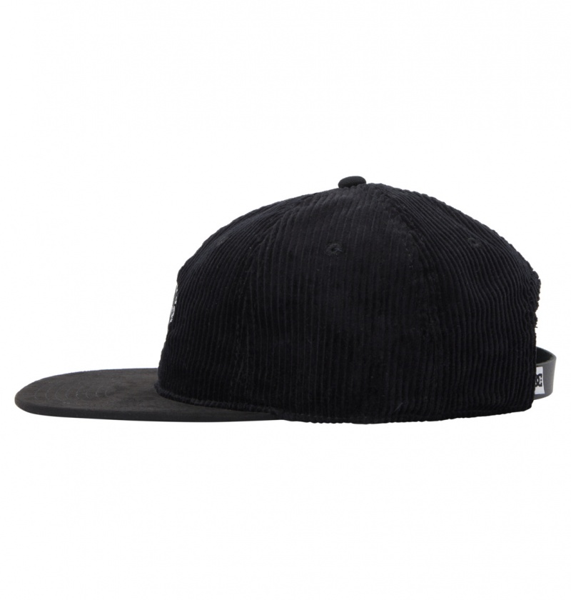 DC Shoes Cypher - Strapback Cap Czarne | 71368COJX