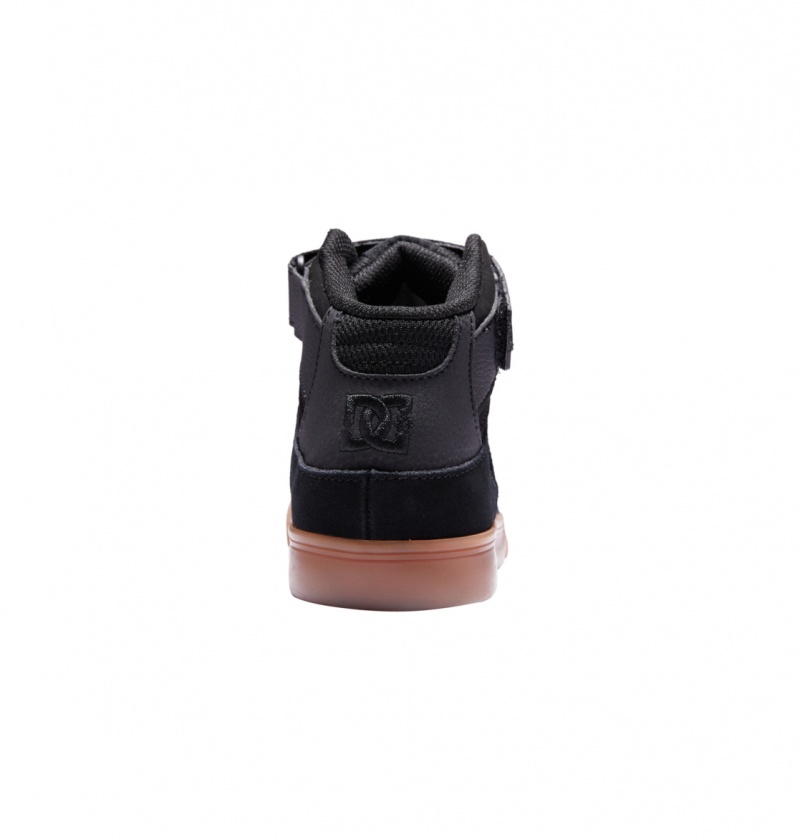 DC Shoes DC Cure - High-Top Skórzane Skate Shoes Czarne | 84129IOQD