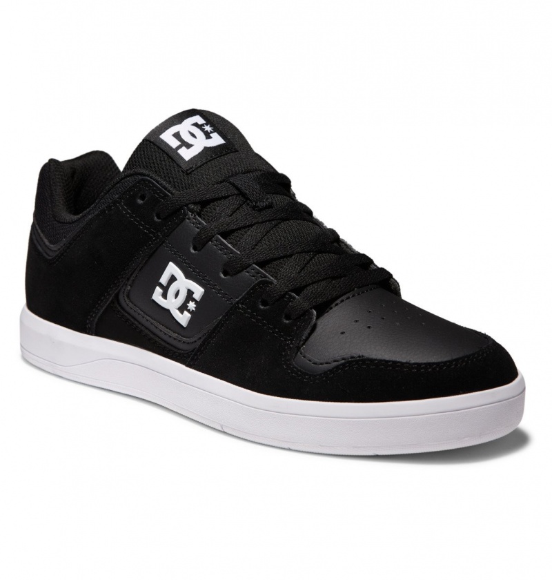 DC Shoes DC Cure - Skórzane Skate Shoes Czarne | 90754QCSX