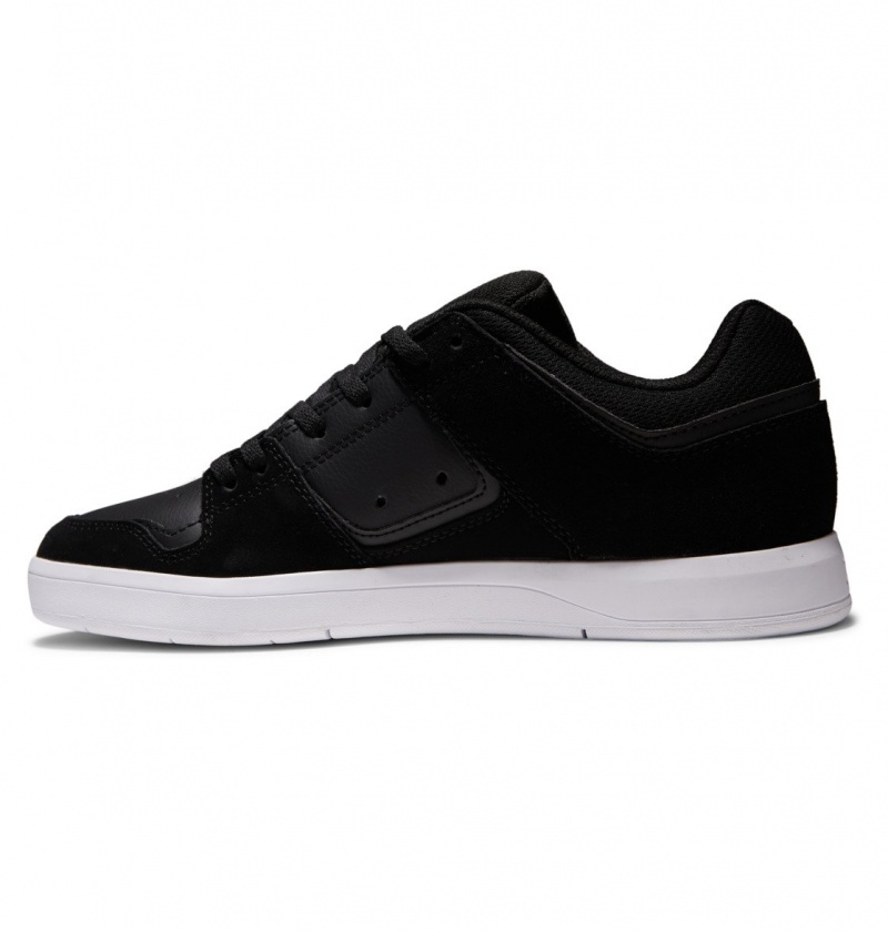 DC Shoes DC Cure - Skórzane Skate Shoes Czarne | 90754QCSX