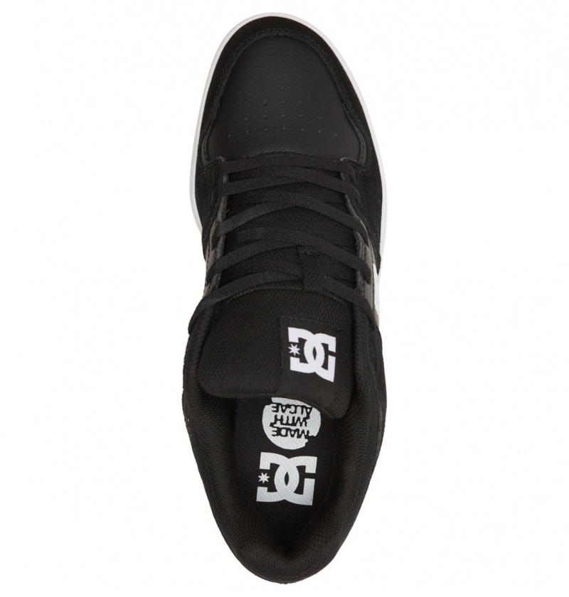 DC Shoes DC Cure - Skórzane Skate Shoes Czarne | 90754QCSX