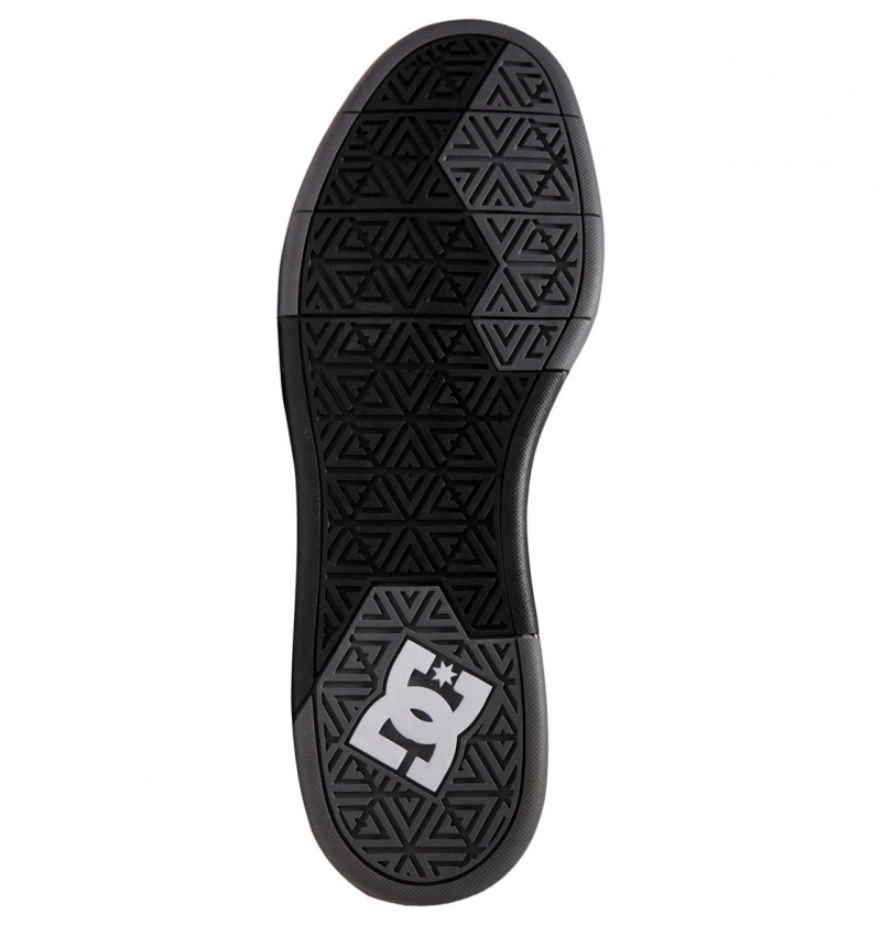 DC Shoes DC Cure - Skórzane Skate Shoes Czarne Szare | 93056MDZC