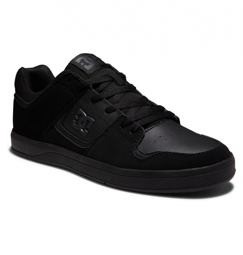 DC Shoes DC Cure - Skórzane Skate Shoes Czarne Czarne Czarne | 65197QMNF