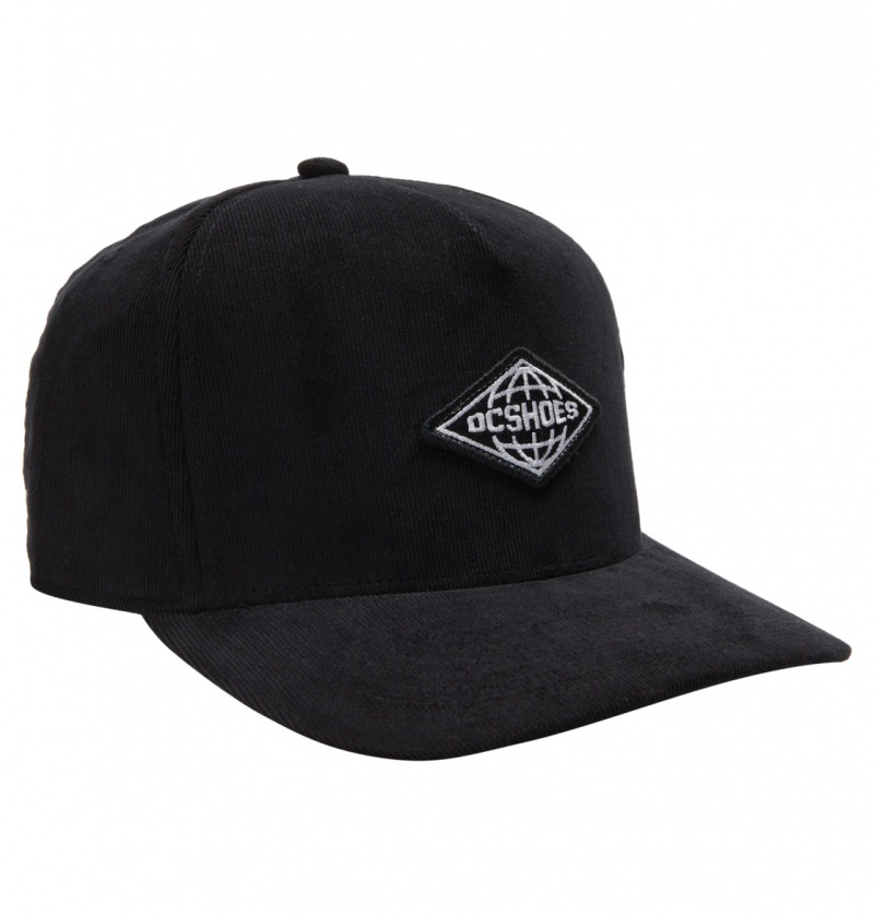 DC Shoes DC Expo - Snapback Cap Czarne | 09827OBMR