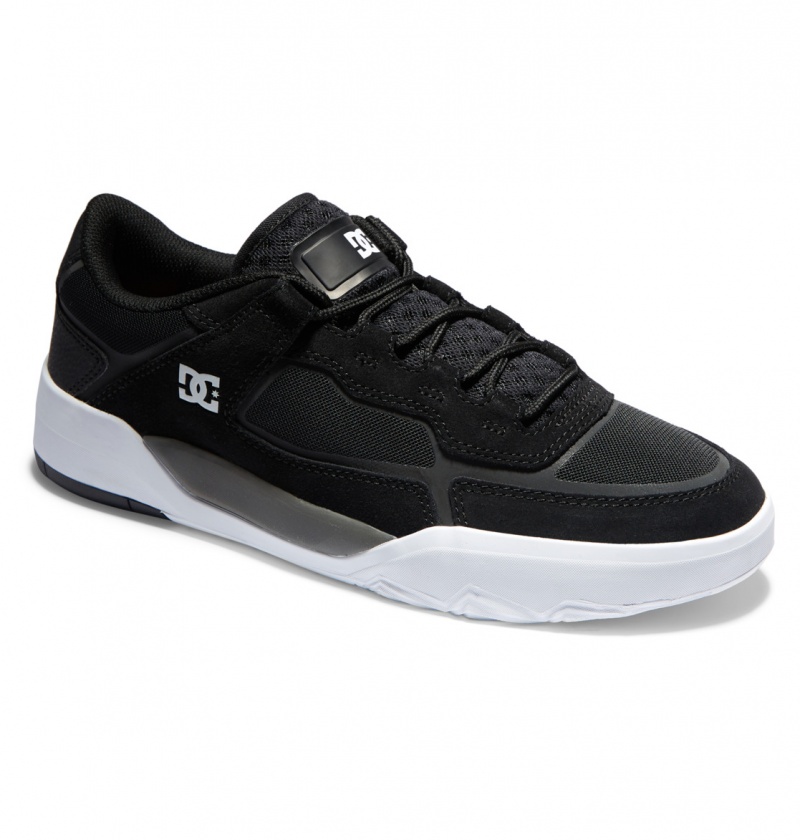 DC Shoes DC Metric S - Skórzane Skate Shoes Czarne Szare | 89254ZFLC