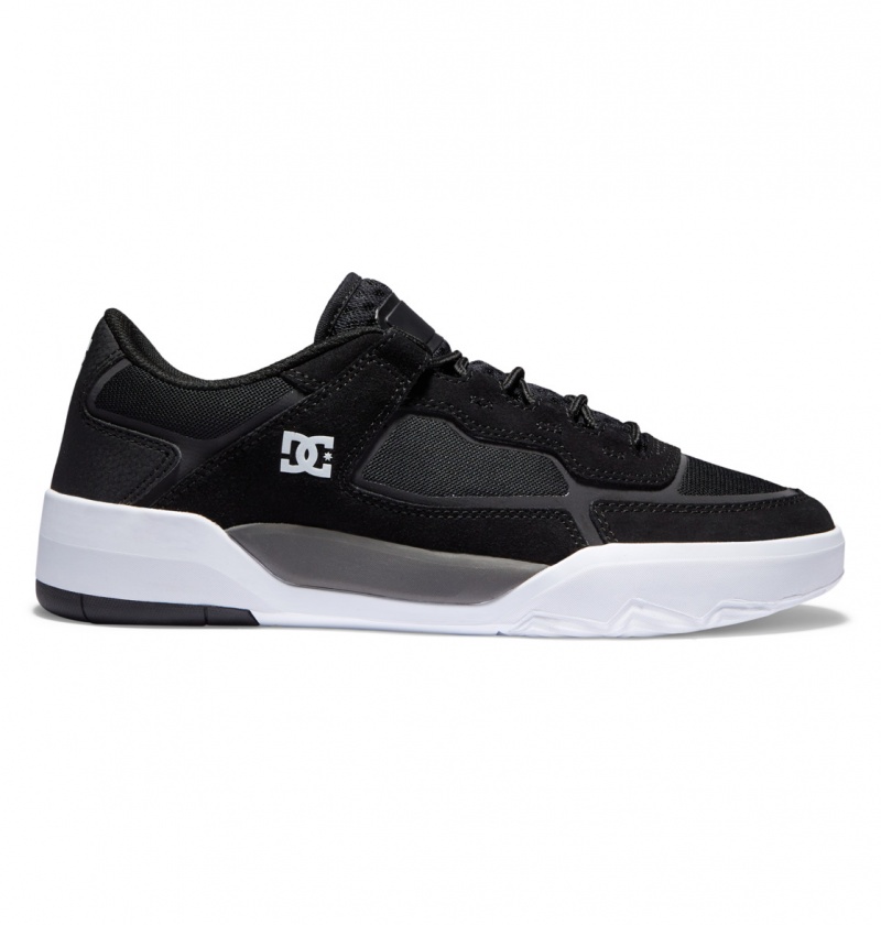 DC Shoes DC Metric S - Skórzane Skate Shoes Czarne Szare | 89254ZFLC