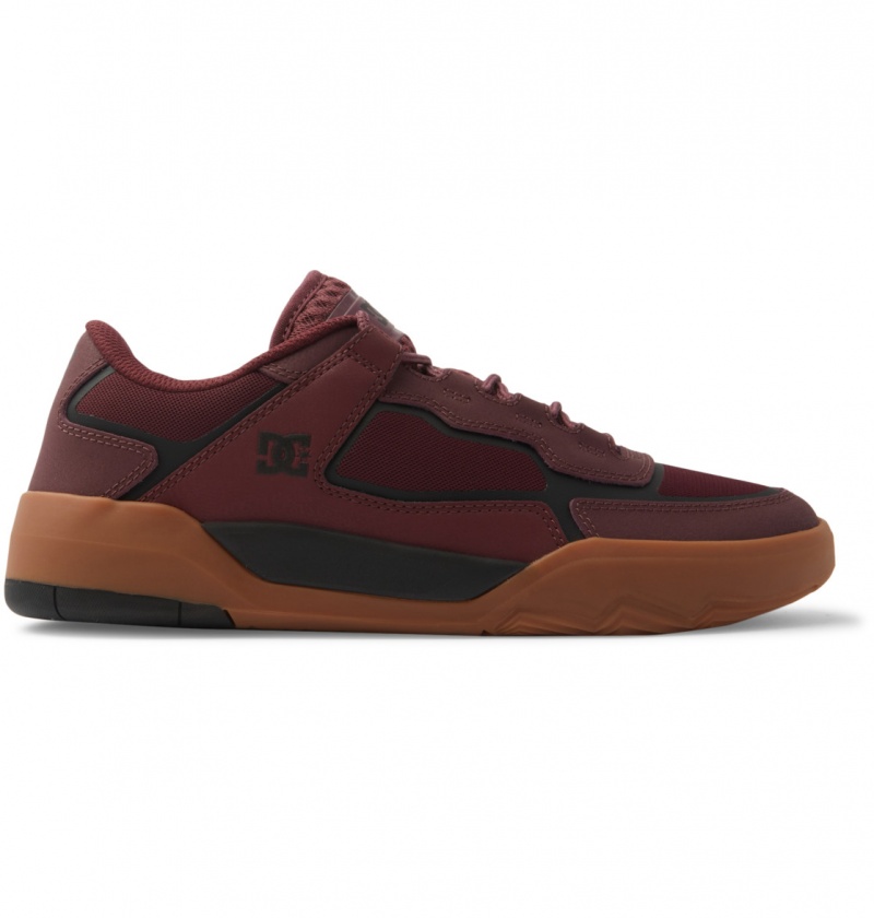 DC Shoes DC Metric - Skórzane Shoes Bordowe | 29413TPKN