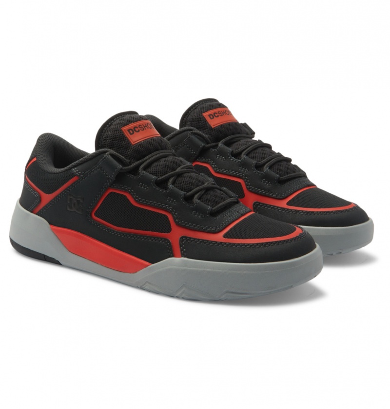 DC Shoes DC Metric - Skórzane Shoes Ciemny Szare Pomarańczowe | 59683MNZS