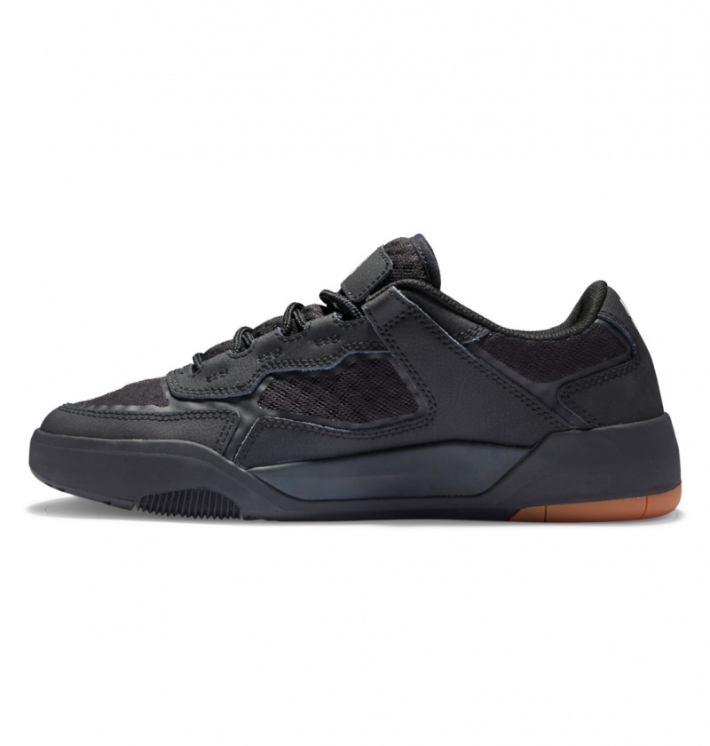 DC Shoes DC Metric - Skórzane Shoes Czarne Czarne | 95681EGPT