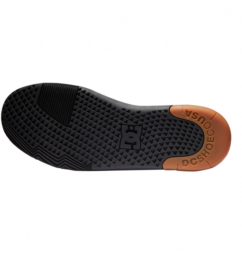 DC Shoes DC Metric - Skórzane Shoes Czarne Czarne | 95681EGPT