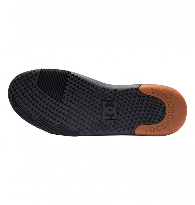 DC Shoes DC Metric - Skórzane Shoes Czarne Czarne | 95681EGPT