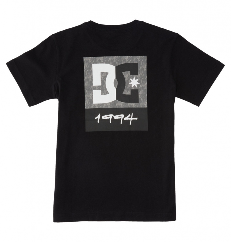 DC Shoes DC Split Star - T-Shirt Czarne | 28397RBPZ