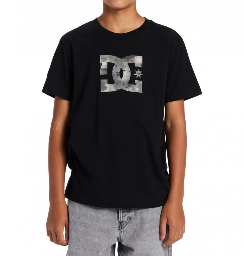 DC Shoes DC Star Fill - Krótkie Sleeve T-Shirt 8-16 Czarne | 06857AYGR