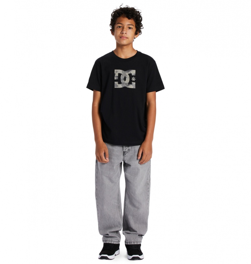 DC Shoes DC Star Fill - Krótkie Sleeve T-Shirt 8-16 Czarne | 06857AYGR