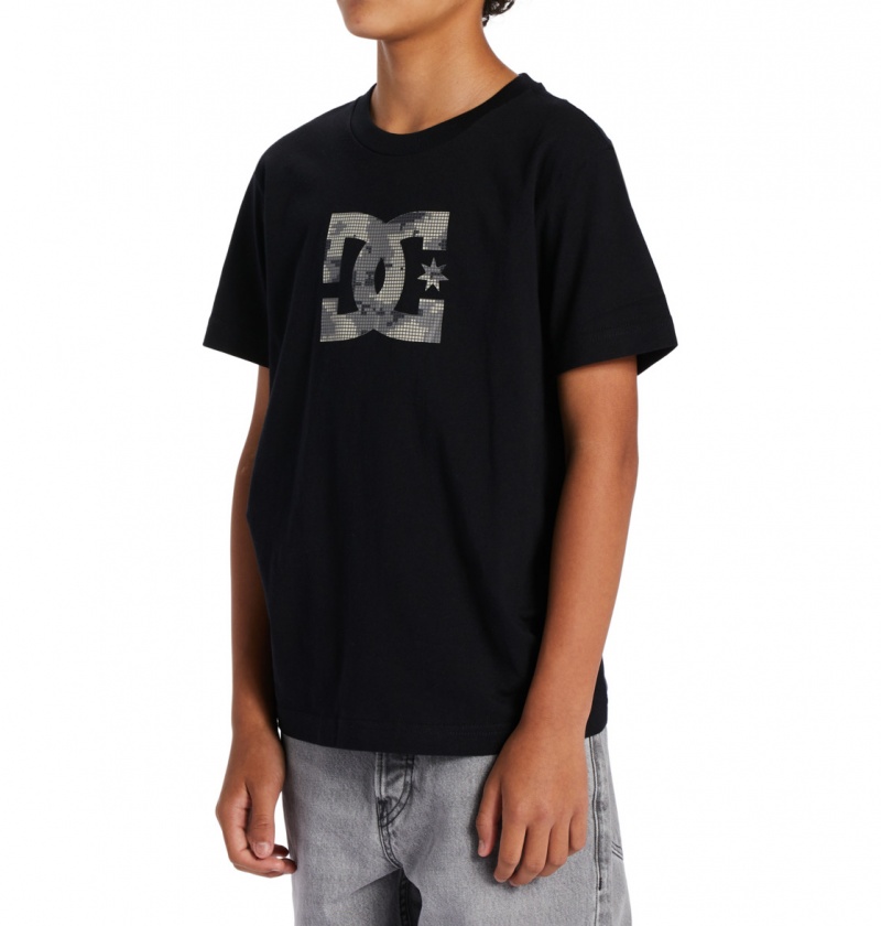 DC Shoes DC Star Fill - Krótkie Sleeve T-Shirt 8-16 Czarne | 06857AYGR