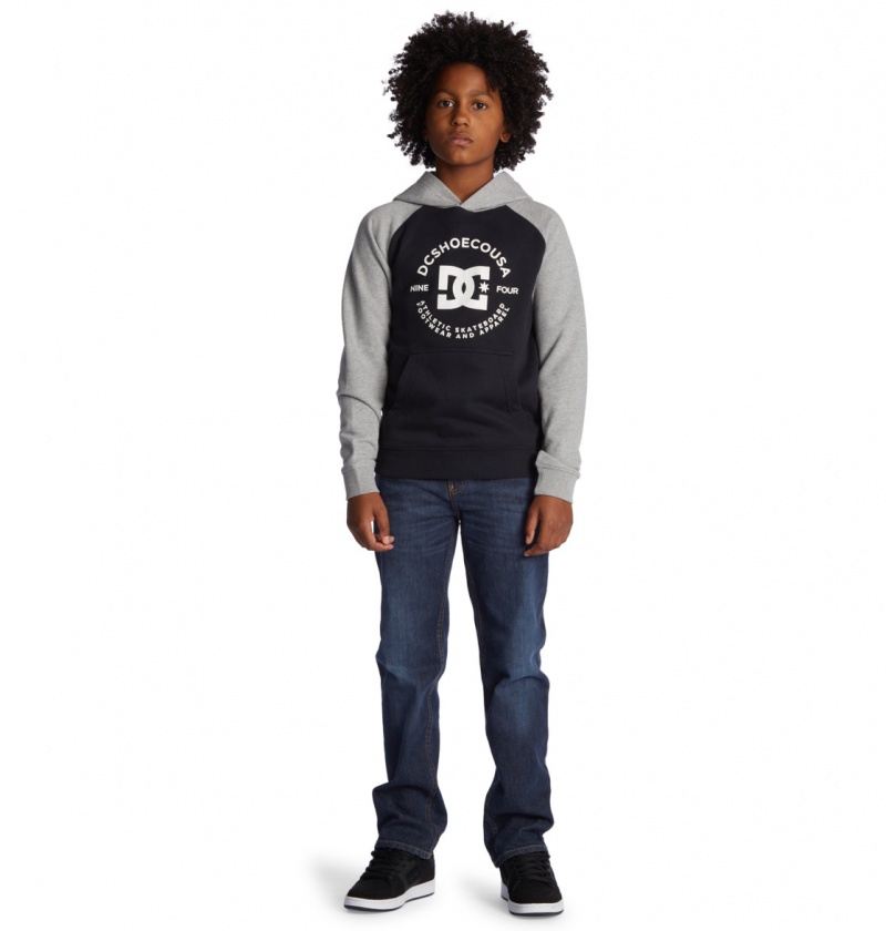 DC Shoes DC Star Pilot - Hoodie 8-16 Czarne Szare | 52104DLBG