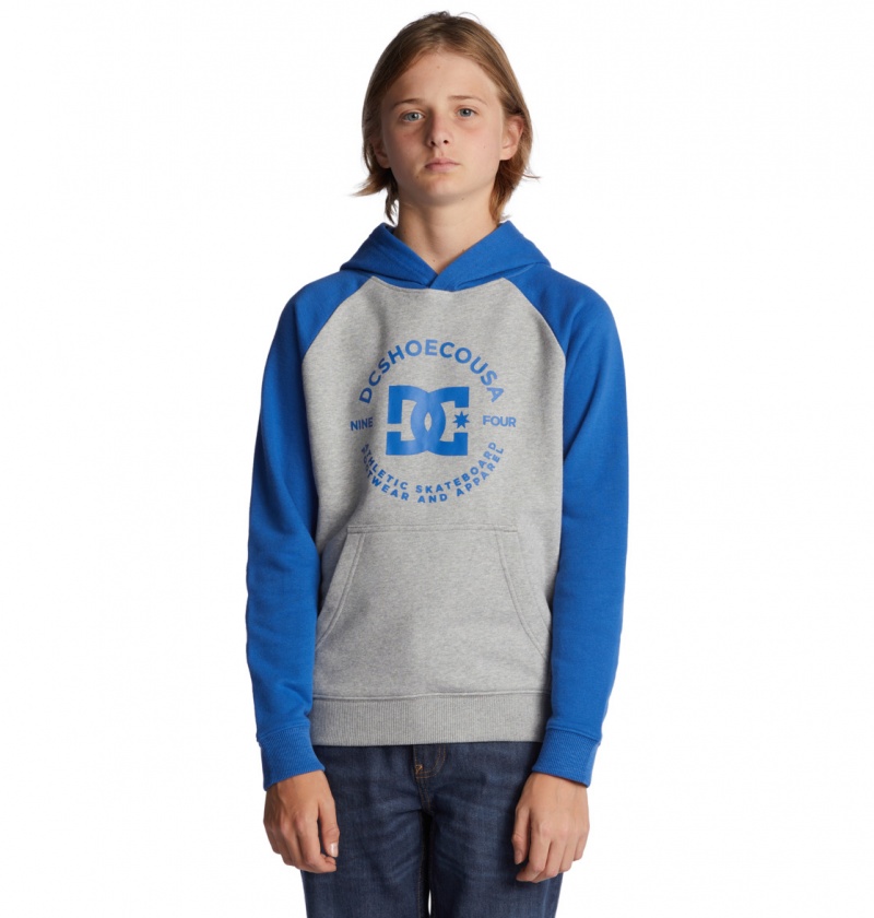 DC Shoes DC Star Pilot - Hoodie 8-16 Szare Niebieskie | 58796ZMQW