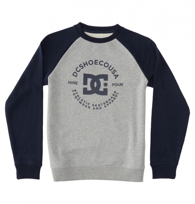 DC Shoes DC Star Pilot - Sweatshirt 8-16 Szare Granatowe | 52468ZKJB