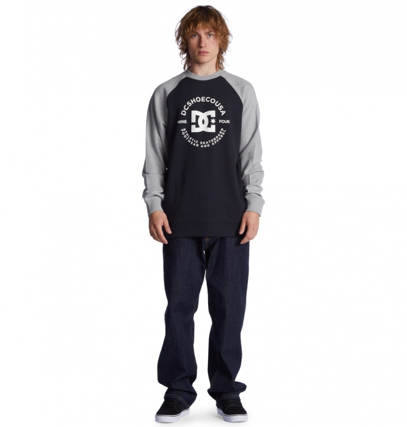 DC Shoes DC Star Pilot - Sweatshirt Czarne Szare | 09654CZBH