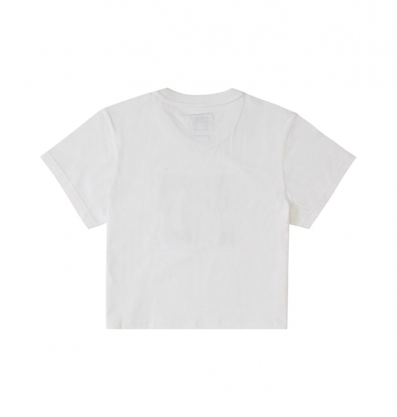 DC Shoes DC Star - Cropped T-Shirt Białe | 91573WVTB