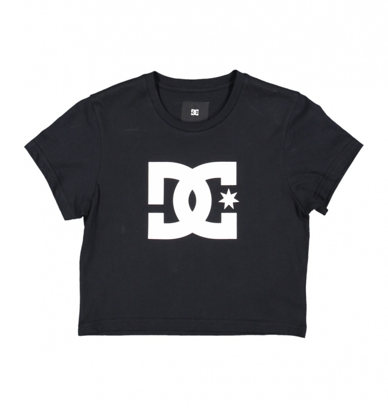 DC Shoes DC Star - Cropped T-Shirt Czarne | 67135FRAK