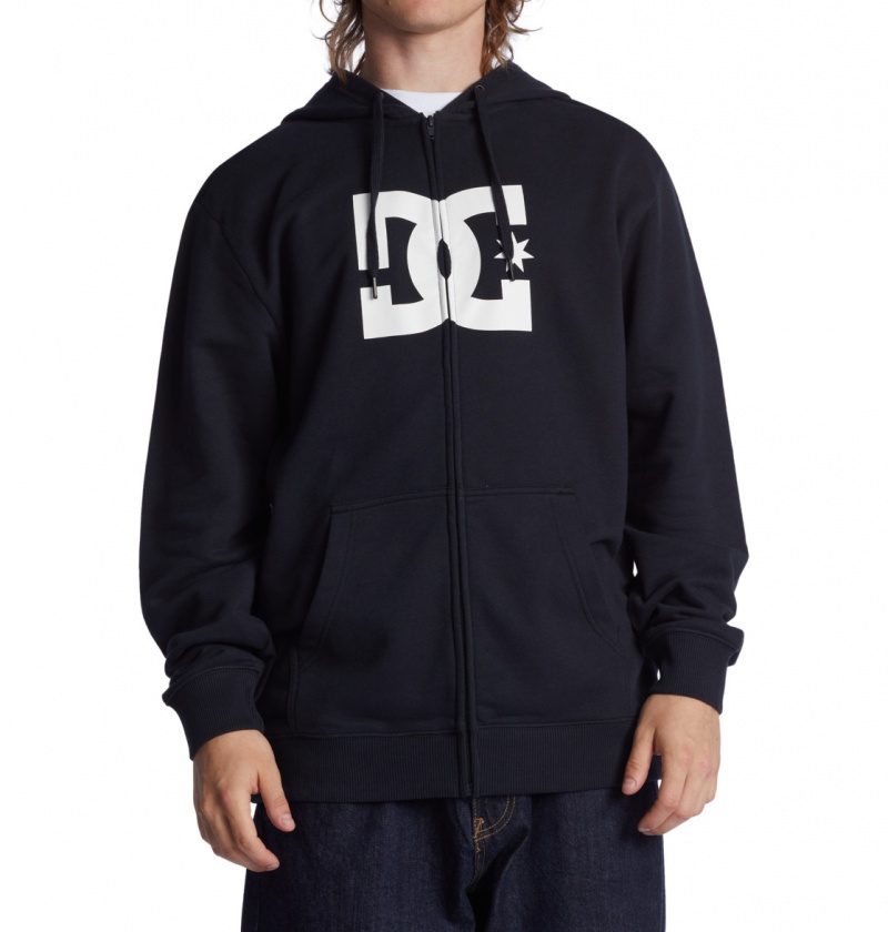 DC Shoes DC Star - Zip-Up Hoodie Czarne | 28731OITY