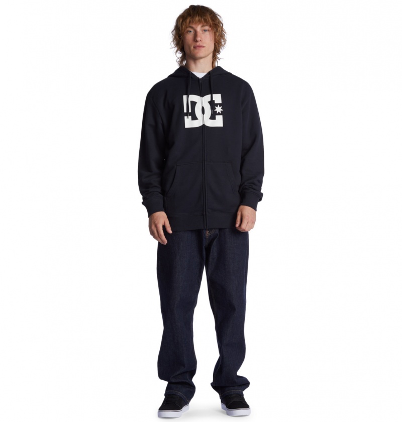 DC Shoes DC Star - Zip-Up Hoodie Czarne | 28731OITY