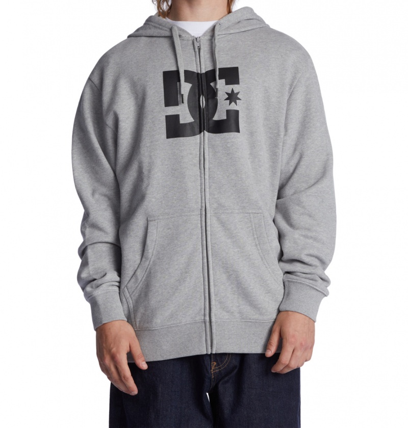 DC Shoes DC Star - Zip-Up Hoodie Szare | 25804SRND