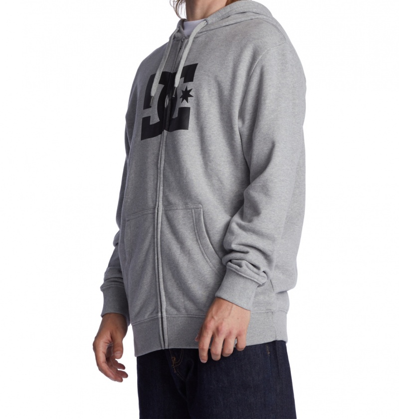 DC Shoes DC Star - Zip-Up Hoodie Szare | 25804SRND