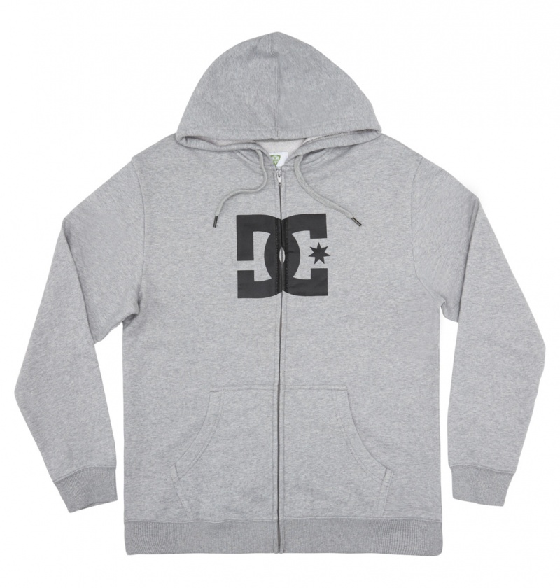 DC Shoes DC Star - Zip-Up Hoodie Szare | 25804SRND