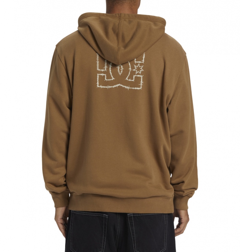 DC Shoes DC Zig Zag - Zip-Up Hoodie Otter | 45621ZFED