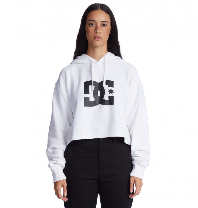 DC Shoes DC - Hoodie Białe | 98714TXJO